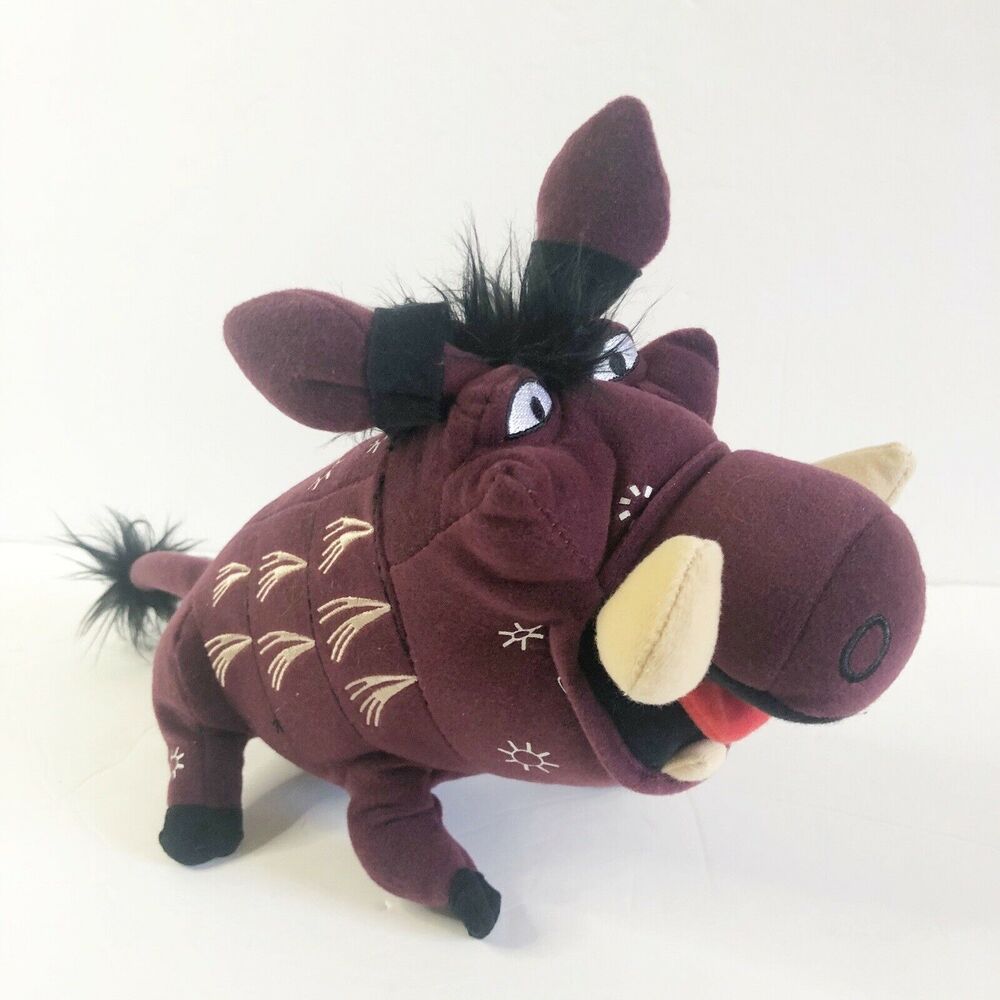 Disney Lion King Musical Broadway Pumbaa Purple Plush Stuffed Animal Novelty Toy